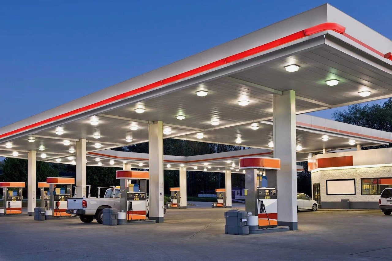 Gas Station Space Frame Canopy manufacture