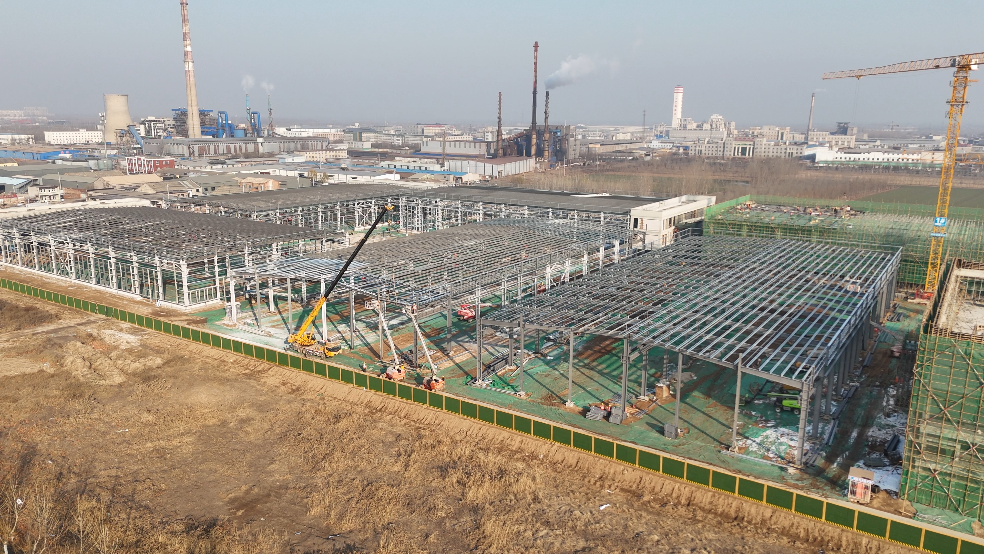 Multi-Bay Steel Structure Workshop