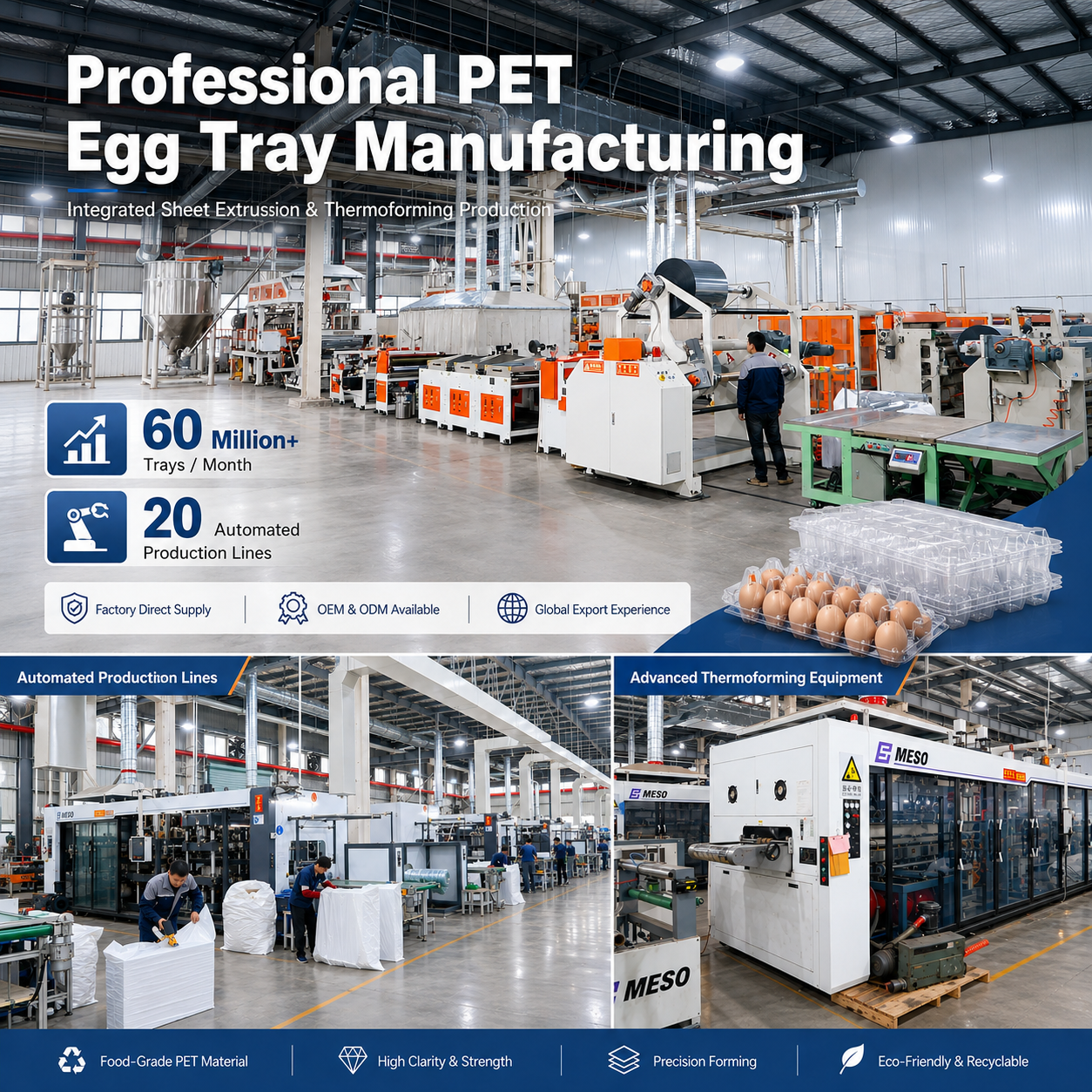 อะไรคือคุณสมบัติของผู้จัดจำหน่ายถาดไข่ PET แบบ OEM ที่ดี? คู่มือฉบับสมบูรณ์สำหรับผู้ซื้อ