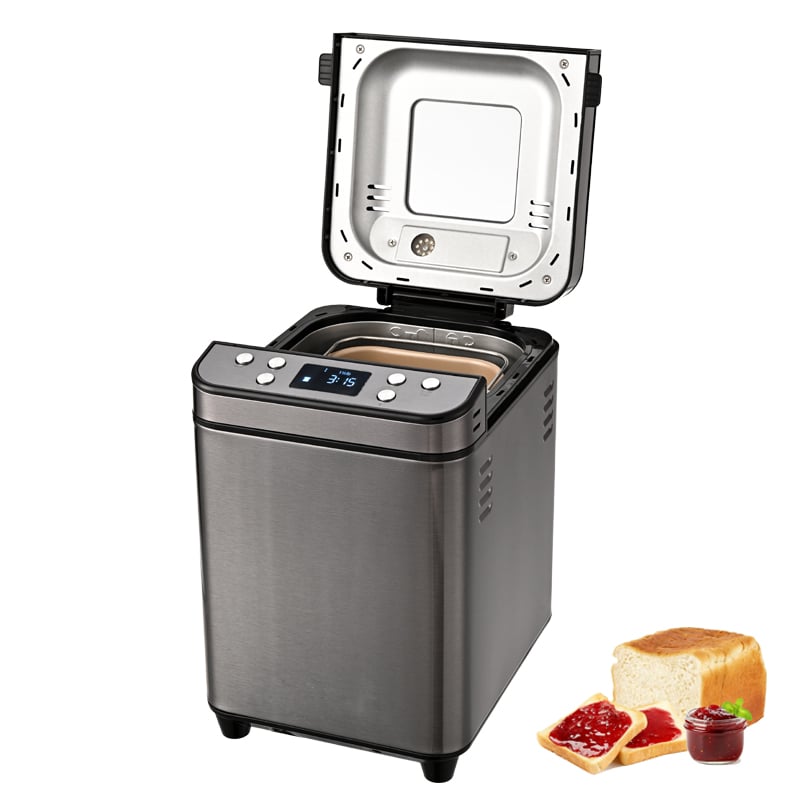 25 In 1 Automatic Stainless Steel Bread Machine Home Bread Maker Machine 2Lb Loaf Size 