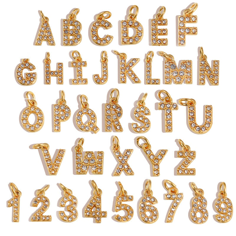 Stainless Steel Number Letter Pendant Customized Charms Manufacturer 