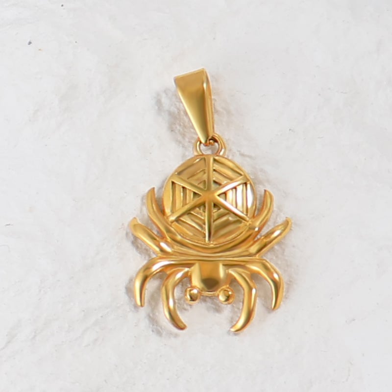 Stainless Steel Spider Pendant Dark Jewelry Making Manufacturer