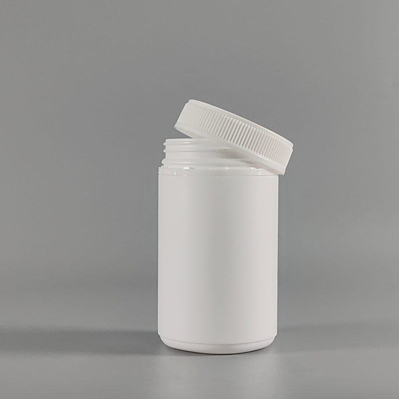 300ml White HDPE Pill Bottle with Tamper Evident Screw Cap for Supplements