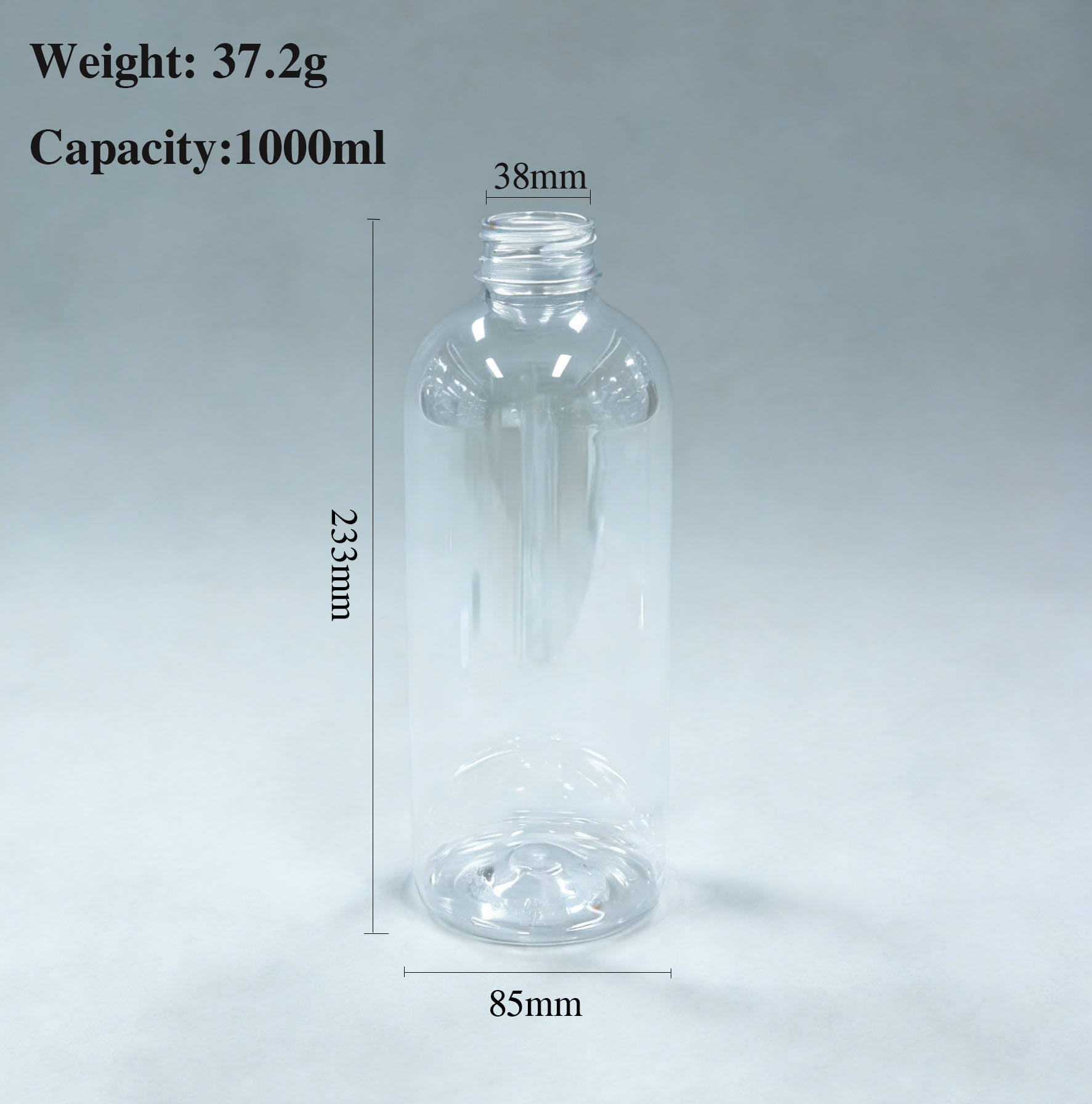 1000ml PET Juice Bottle | Eco-Friendly Fruit Juice Plastic Container with Screw Cap