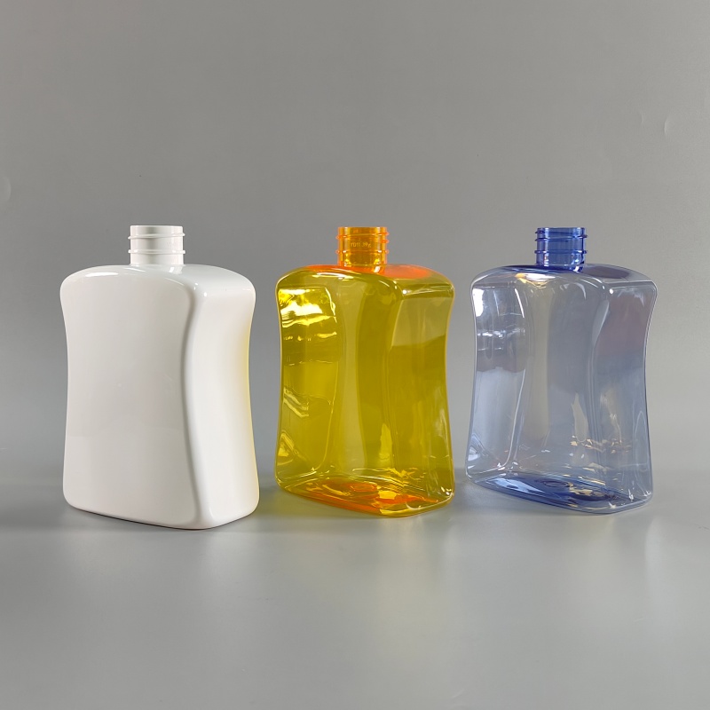 500ml Square PET Plastic Bottle with Pump for Liquid Hand Soap and Sanitizer