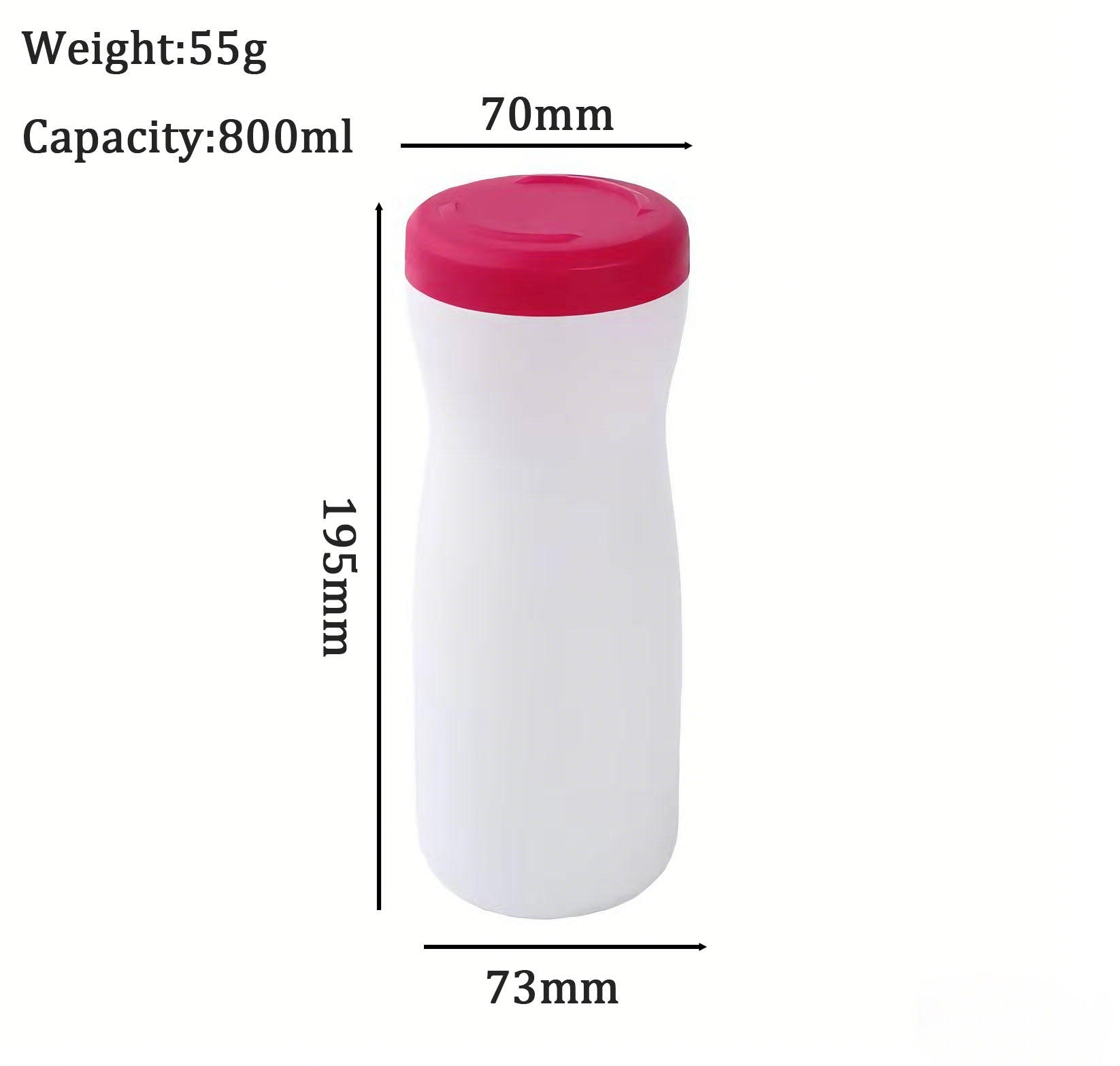 800ml Food Grade HDPE Jar for Cookies | Custom Plastic Storage Container