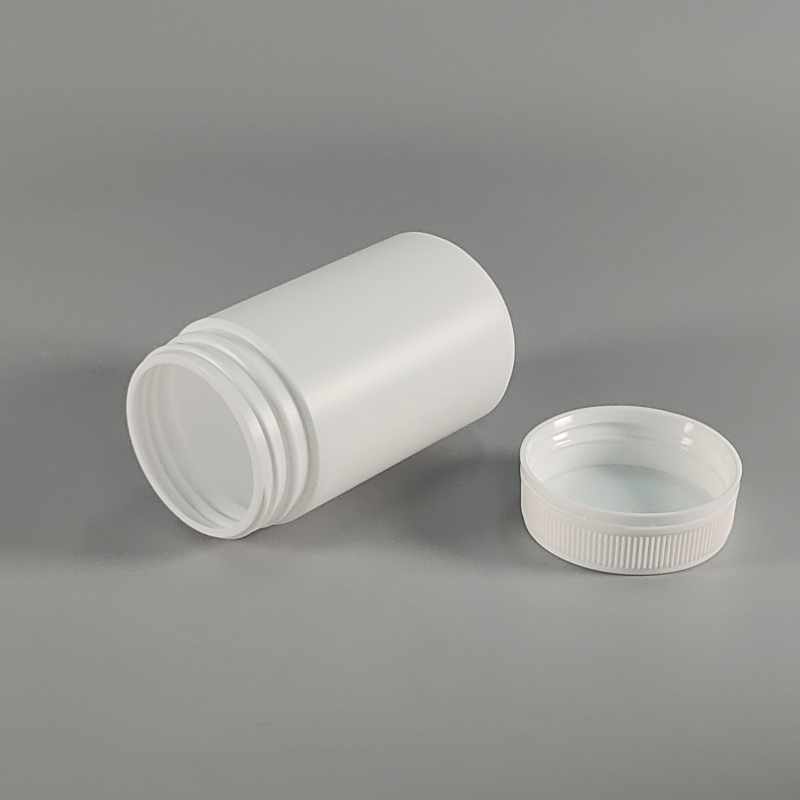300ml White HDPE Pill Bottle with Tamper Evident Screw Cap for Supplements