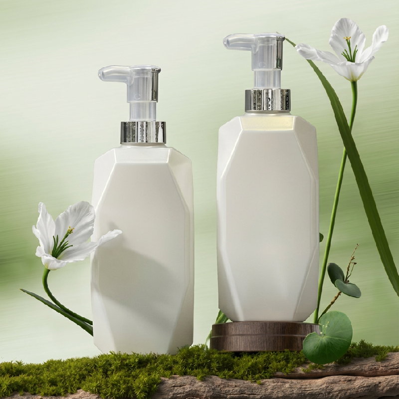 500ml PET Square Pump Bottles for Shampoo and Lotion for Hotel and Home Use