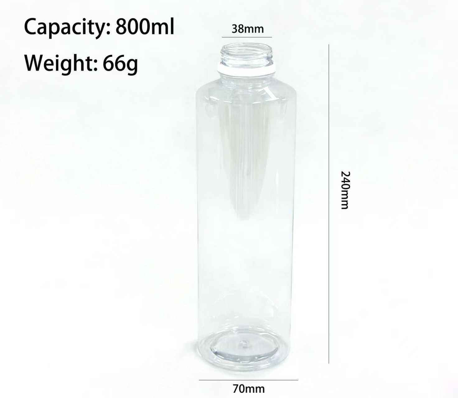 800ml Cylinder PET Bottle for Juice | Custom Printed Cold Drink Container