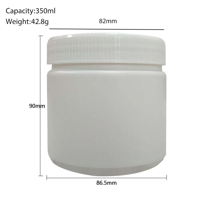350ml Eco-Friendly HDPE Wide Mouth Bottle | Protein Powder & Snack Jar