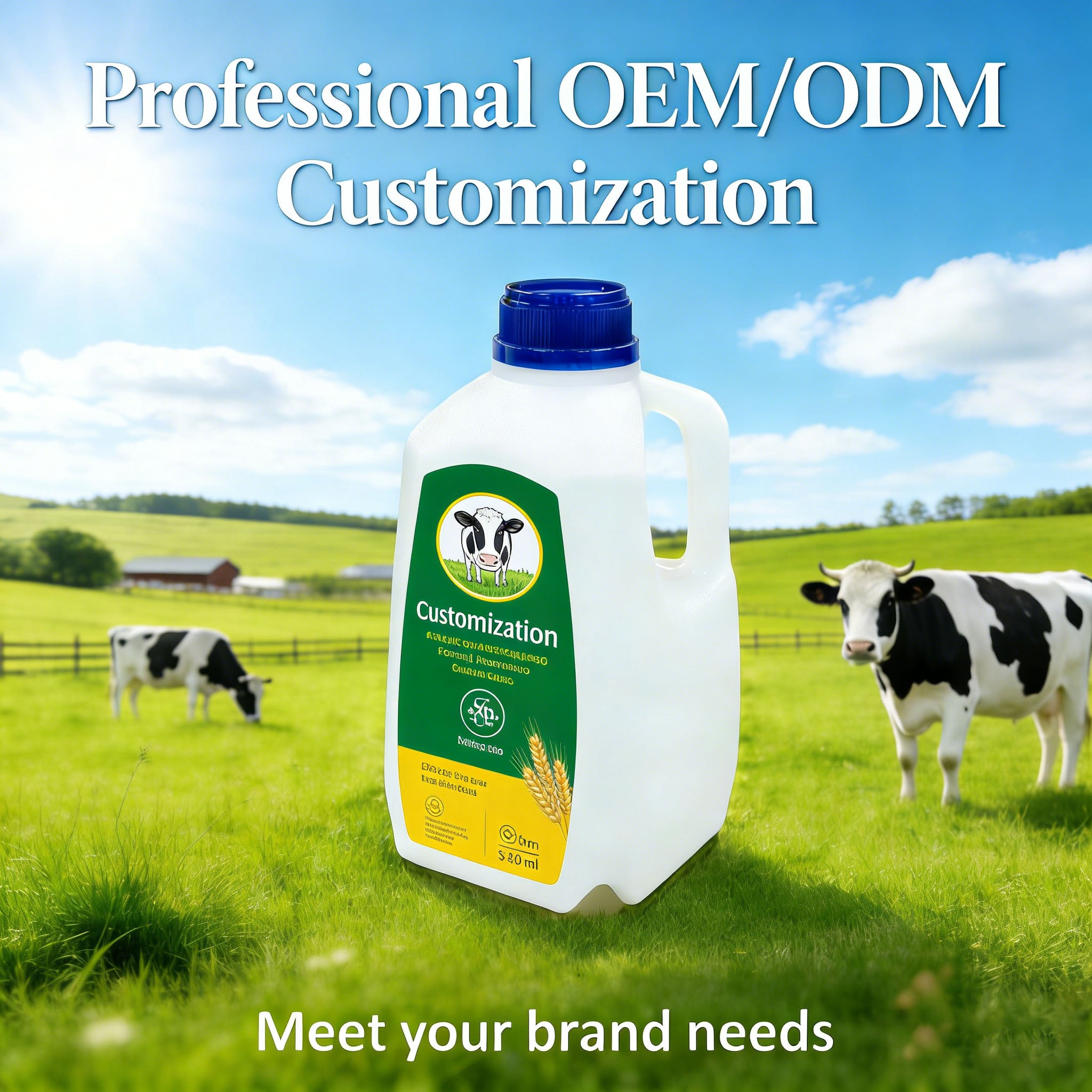 1L HDPE Milk Bottle | Food Grade Plastic for Dairy & Juice Packaging, Leak-Proof & Customizable