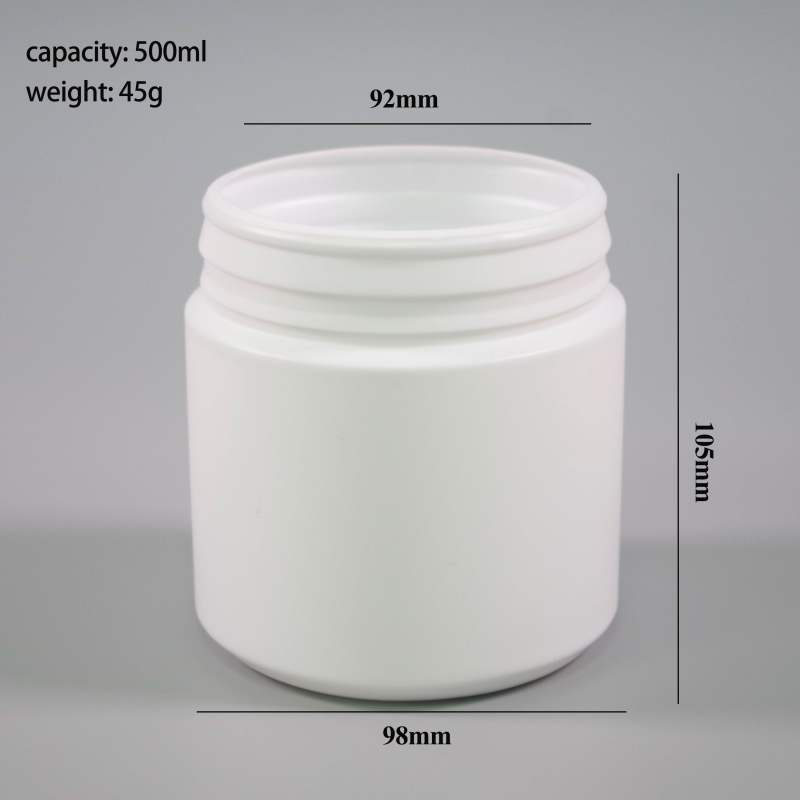 500ml White HDPE Pharmaceutical Jar with tear off jar4.png