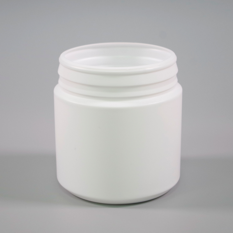 500ml White HDPE Pharmaceutical Jar with tear off jar