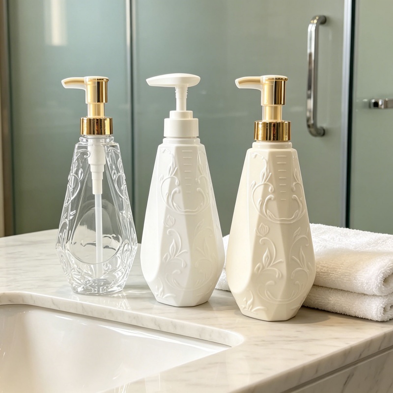 Luxury 3-Color Choice 500ml PET Lotion Pump Bottle for Shampoo2.jpg