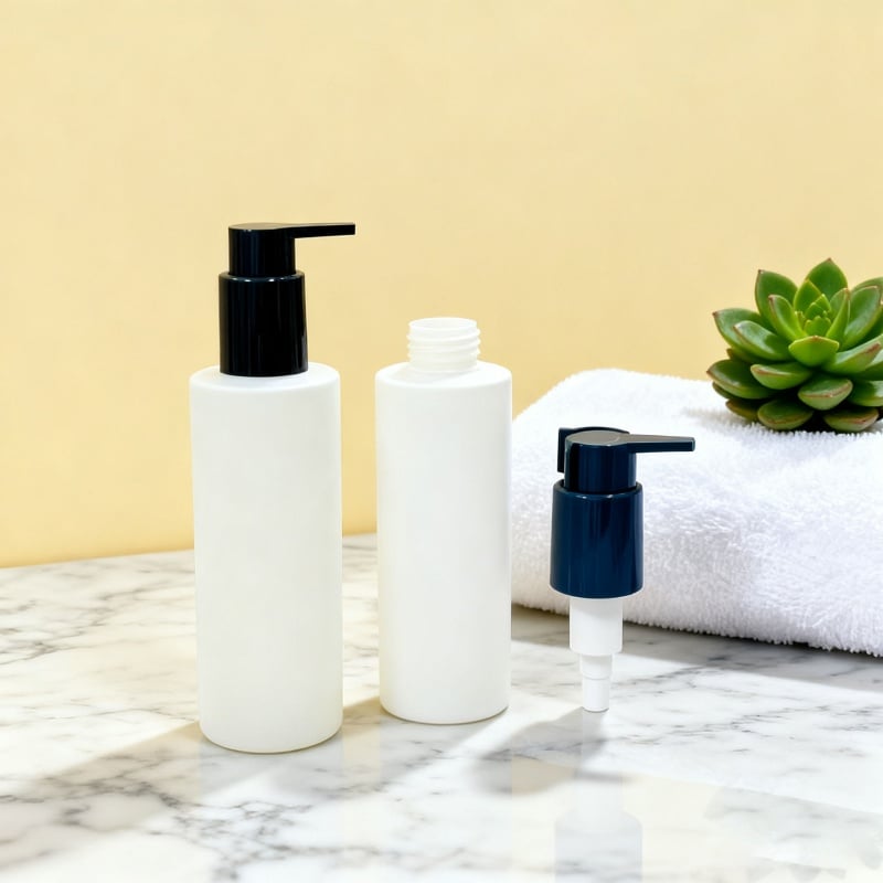 200ml Matte White Plastic Lotion Pump Bottle for Body Care and Cosmetics