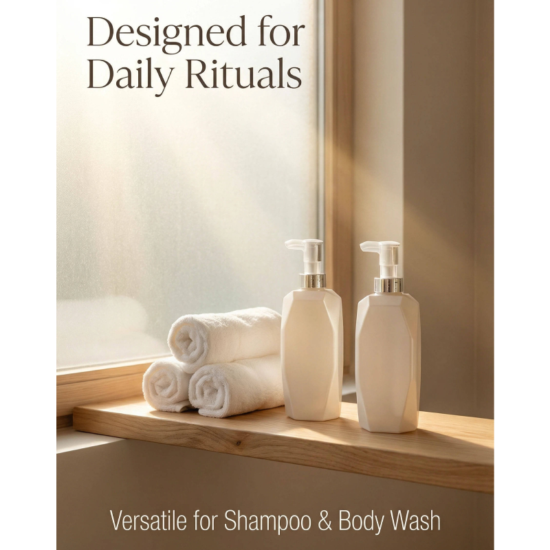 500ml PET Square Pump Bottles for Shampoo and Lotion for Hotel and Home Use (2).png