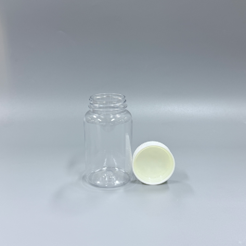 190cc PET Pill Bottle with CRC Child Resistant Cap for Vitamins and pills