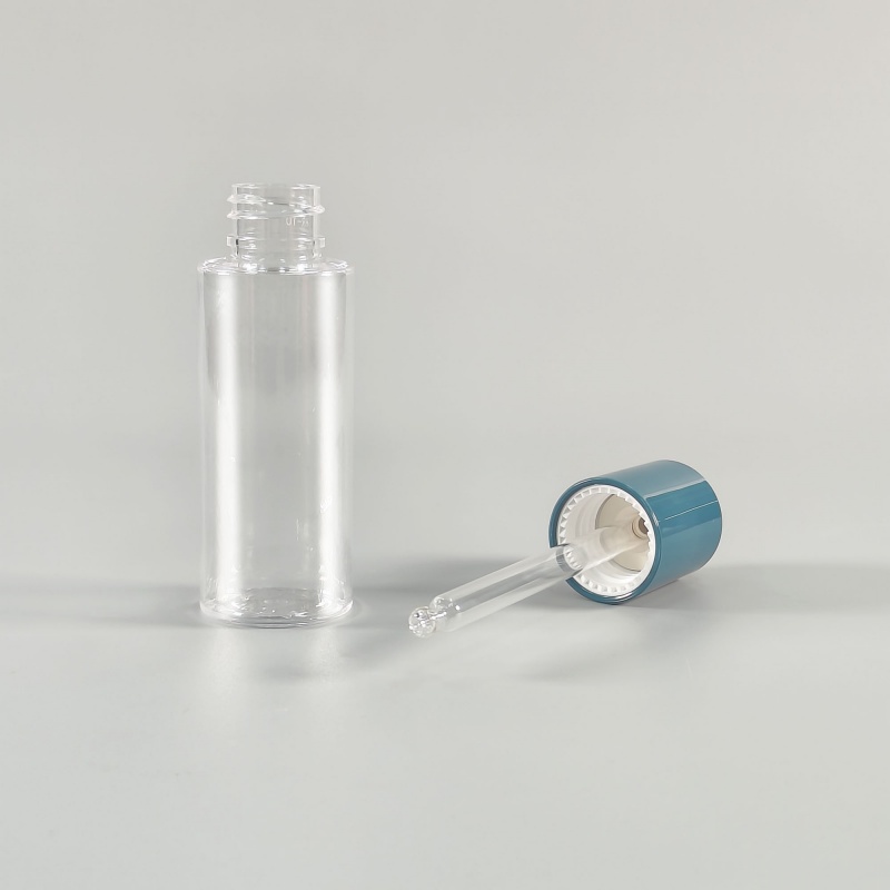 50ml PET Push Button Dropper Bottle for Serum and Essential Oil Packaging