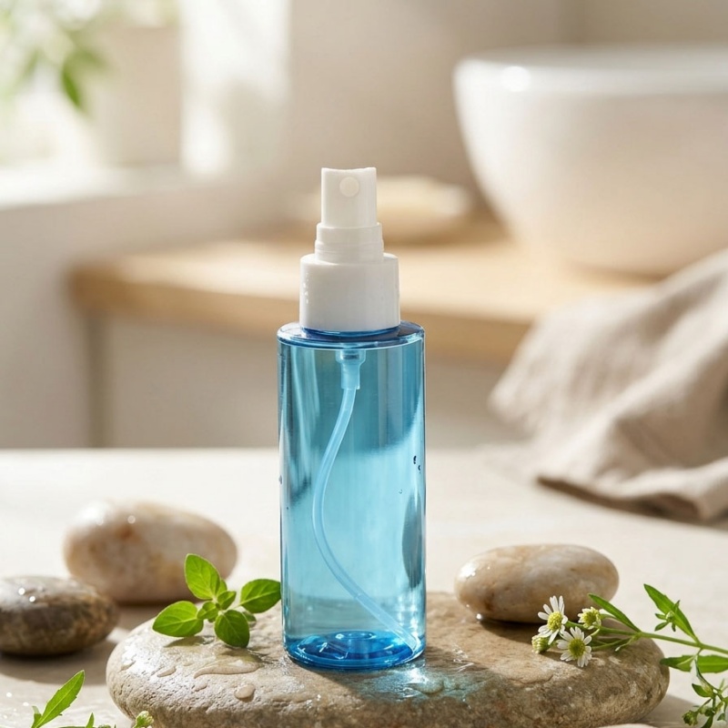 100ml Blue PET Plastic Spray Bottle for Travel and Skincare2.jpg
