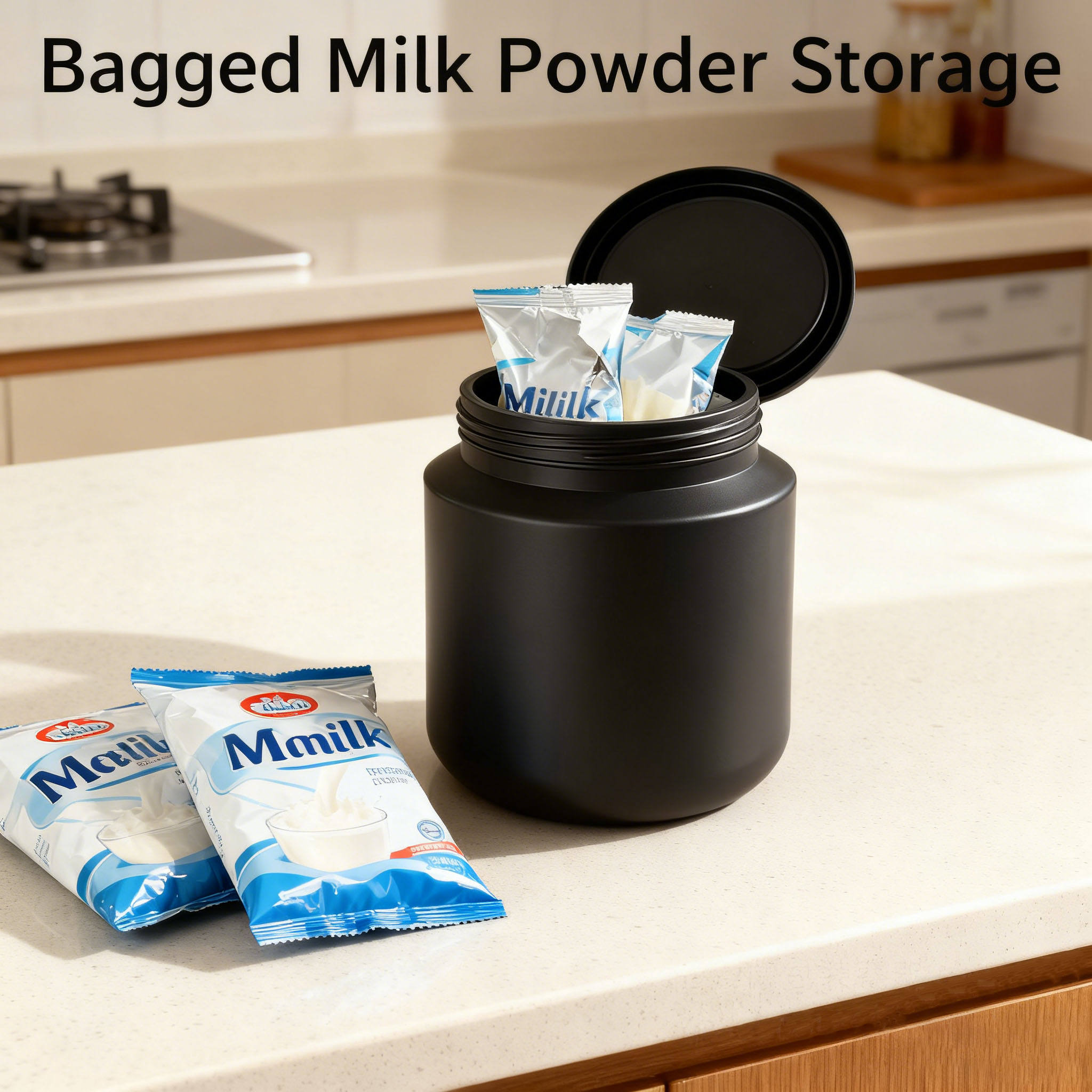 800ml HDPE Protein Powder Jar | Wide Mouth Food Grade Plastic Container for Supplements