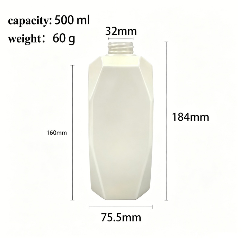 500ml PET Square Pump Bottles for Shampoo and Lotion for Hotel and Home Use.jpg