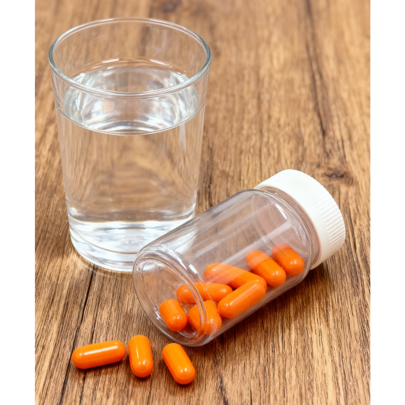 200ml Clear PET Pill Bottle with CRC Child Resistant Cap for Vitamins (3).png