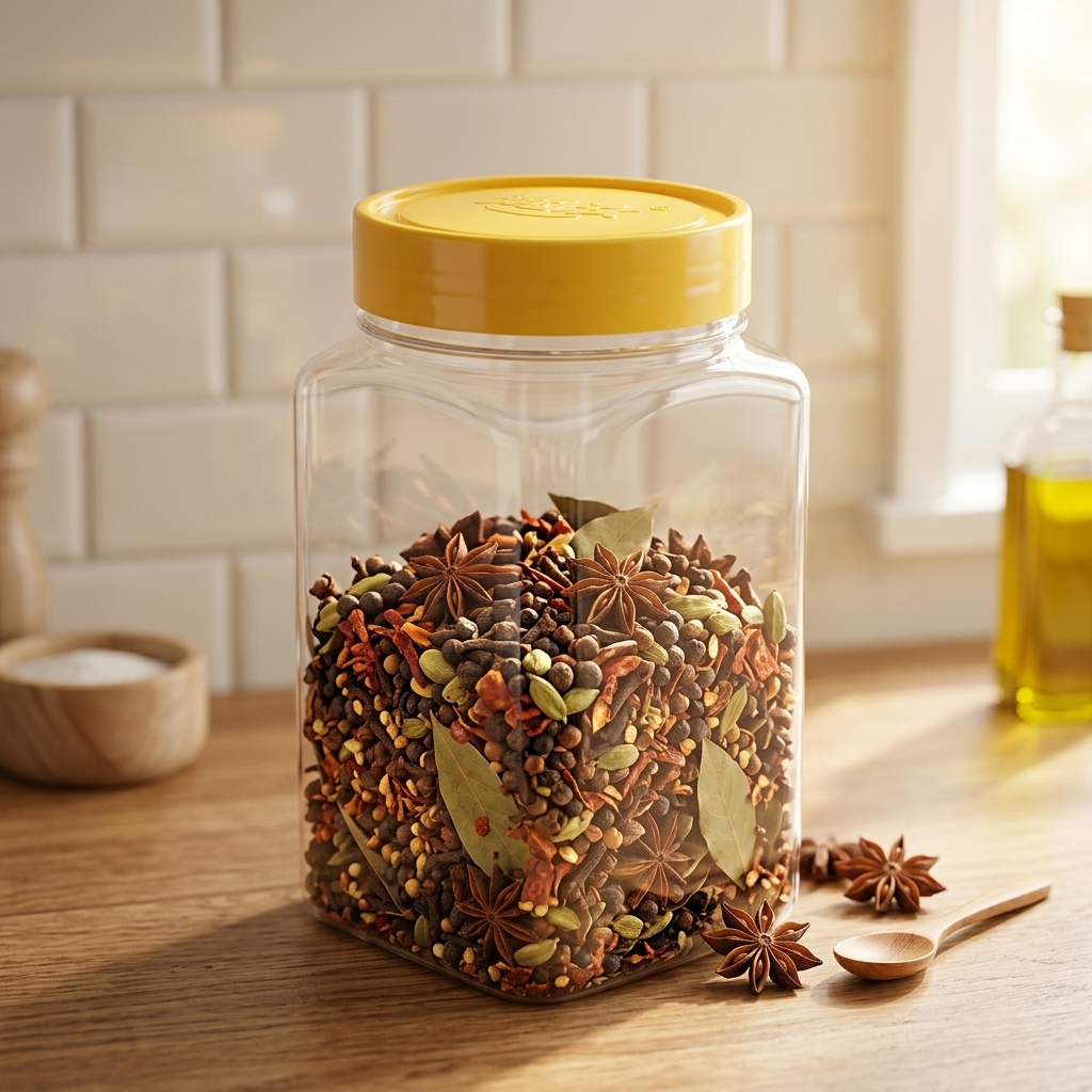 1300ml Square PET Jar for Chili & Spices | Wide Mouth Food Grade Container