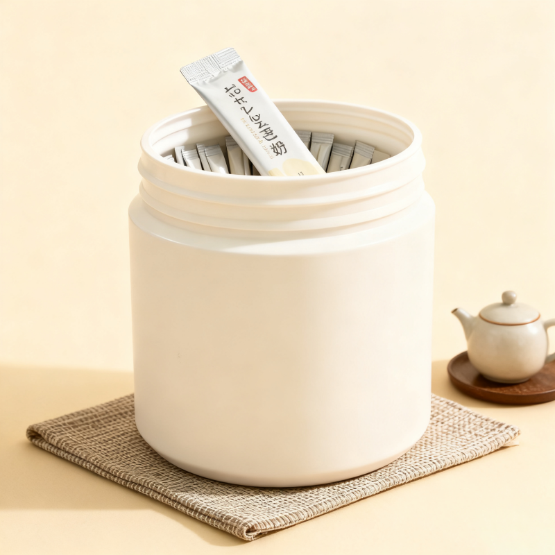 500ml White HDPE Pharmaceutical Jar with tear off jar1.png