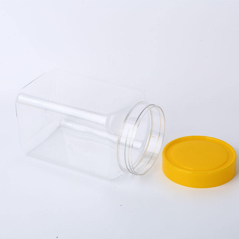 1300ml Square PET Jar for Chili & Spices | Wide Mouth Food Grade Container