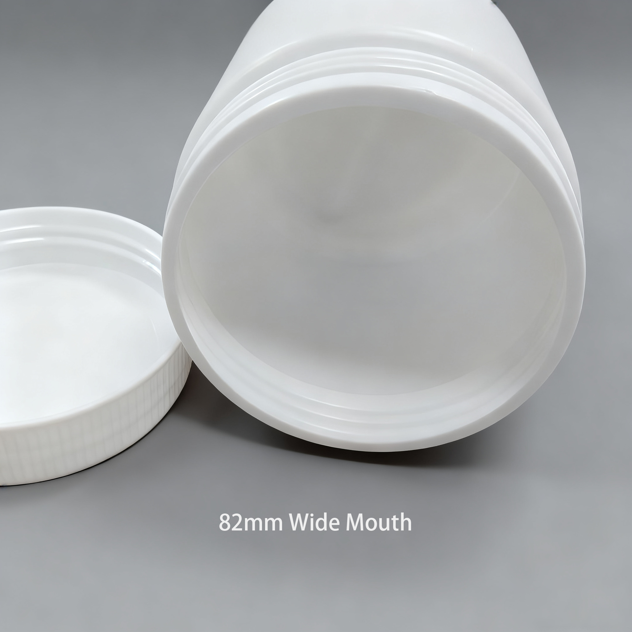 350ml Eco-Friendly HDPE Wide Mouth Bottle | Protein Powder & Snack Jar
