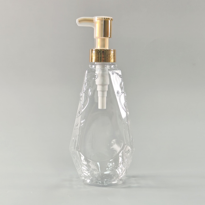 Luxury 3-Color Choice 500ml PET Lotion Pump Bottle for Shampoo