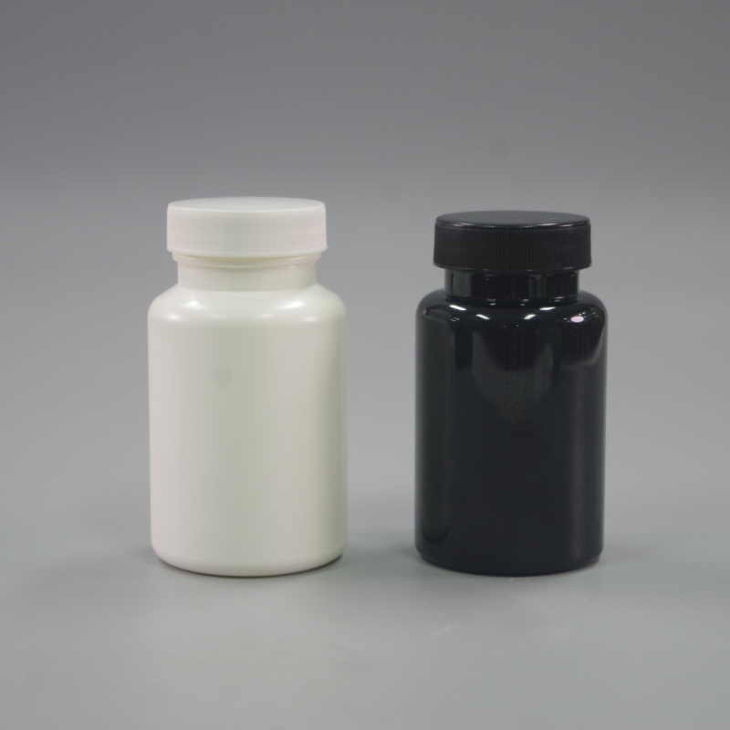 100ml HDPE Plastic Pill Bottle with CRC Child Resistant Cap for Vitamins