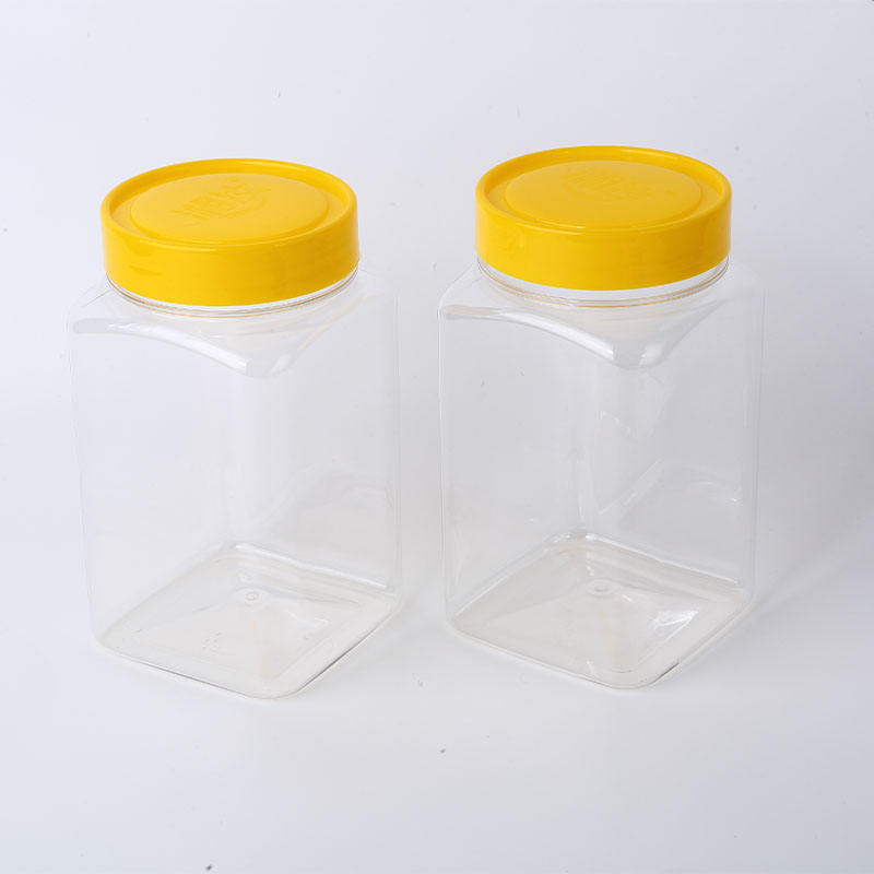 1300ml Square PET Jar for Chili & Spices | Wide Mouth Food Grade Container