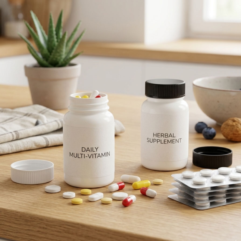 100ml HDPE Plastic Pill Bottle with CRC Child Resistant Cap for Vitamins2.png