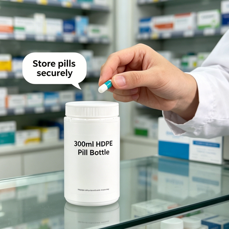 300ml White HDPE Pill Bottle with Tamper Evident Screw Cap for Supplements3.png