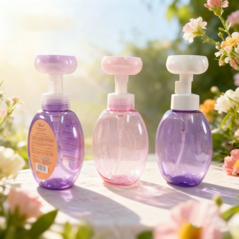 500ml PET Plastic Flower Foam Pump Bottle for Hand Soap and Sanitizer Packaging2.jpg