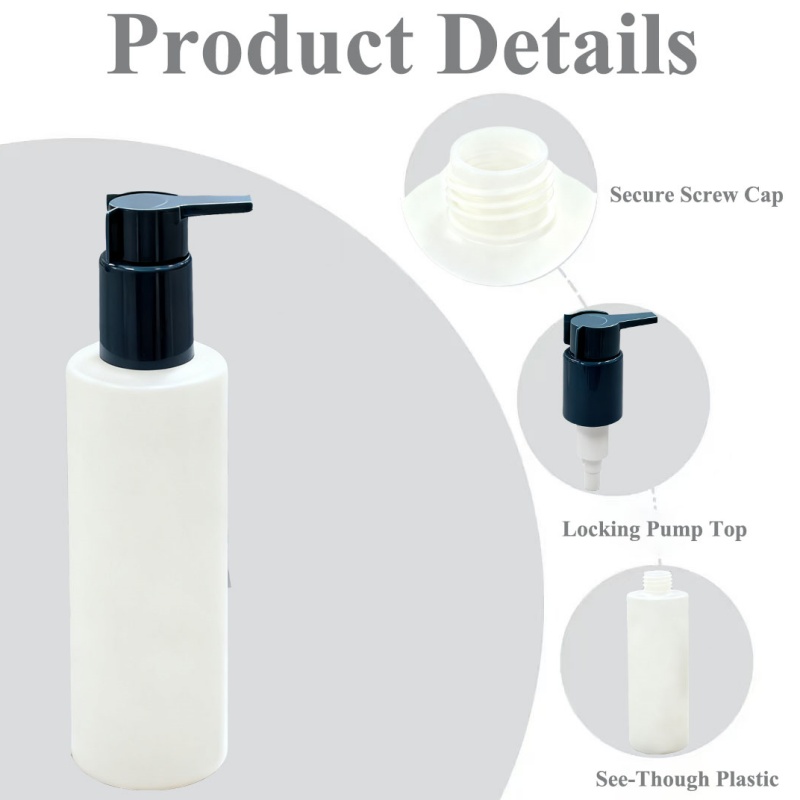 200ml Matte White Plastic Lotion Pump Bottle for Body Care and Cosmetics
