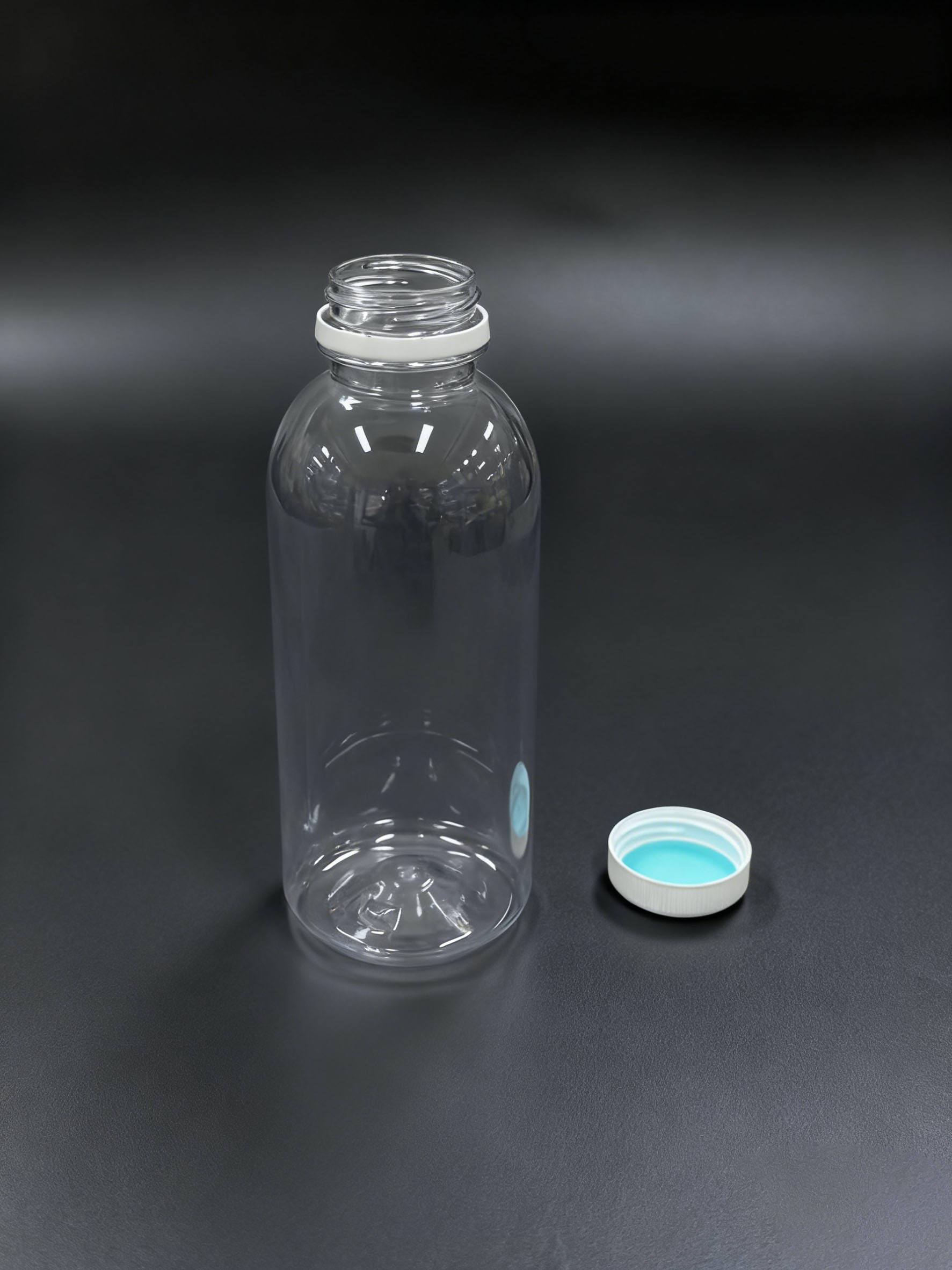 500ml Wholesale Clear Recyclable Beverage Bottles for Milk & Juice, Custom Caps