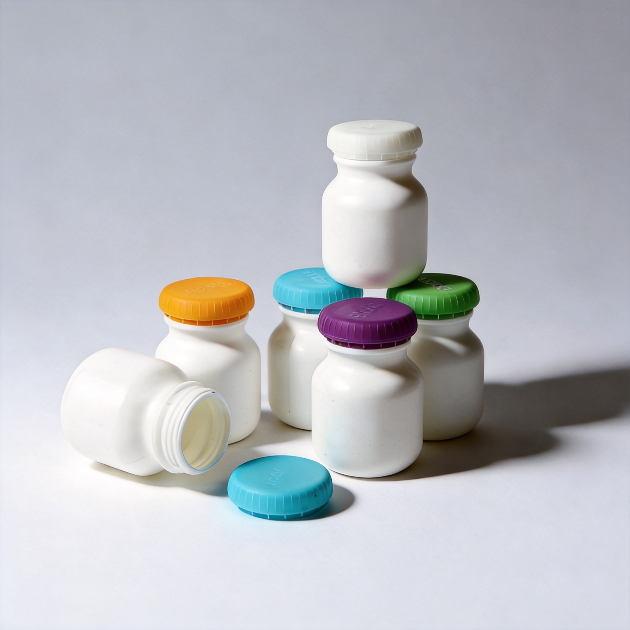 Wholesale 220ml White PP Bottle | Gummy Candy Packaging Factory