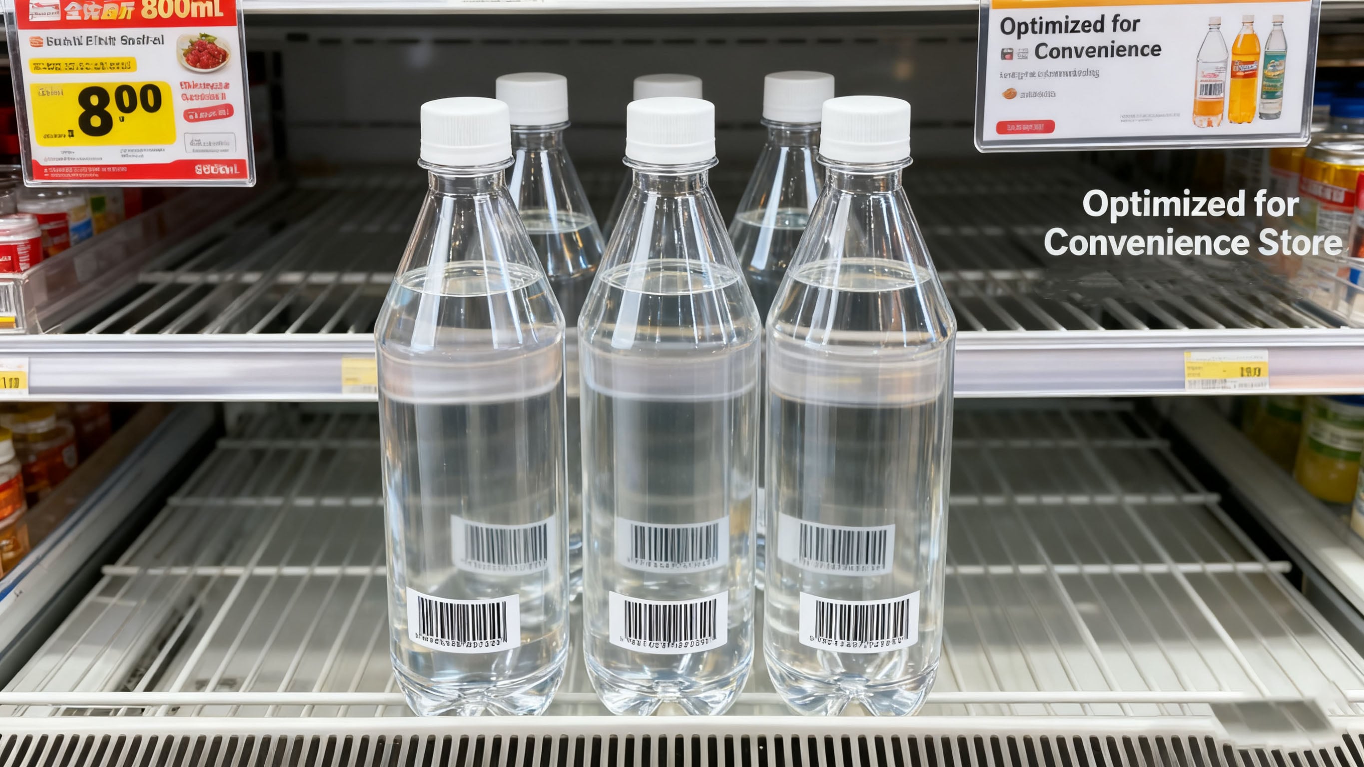 800ml Carbonated Drink PET Bottle | Cylinder Soda Water Container with Screw Cap