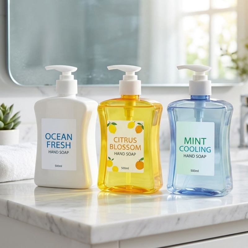 500ml Square PET Plastic Bottle with Pump for Liquid Hand Soap and Sanitizer1.jpg