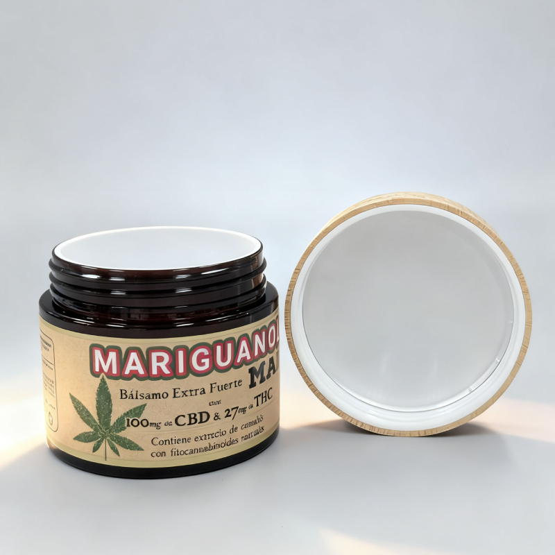 120ml Double Wall PET Cream Jar with Bamboo Lid for Organic Skincare