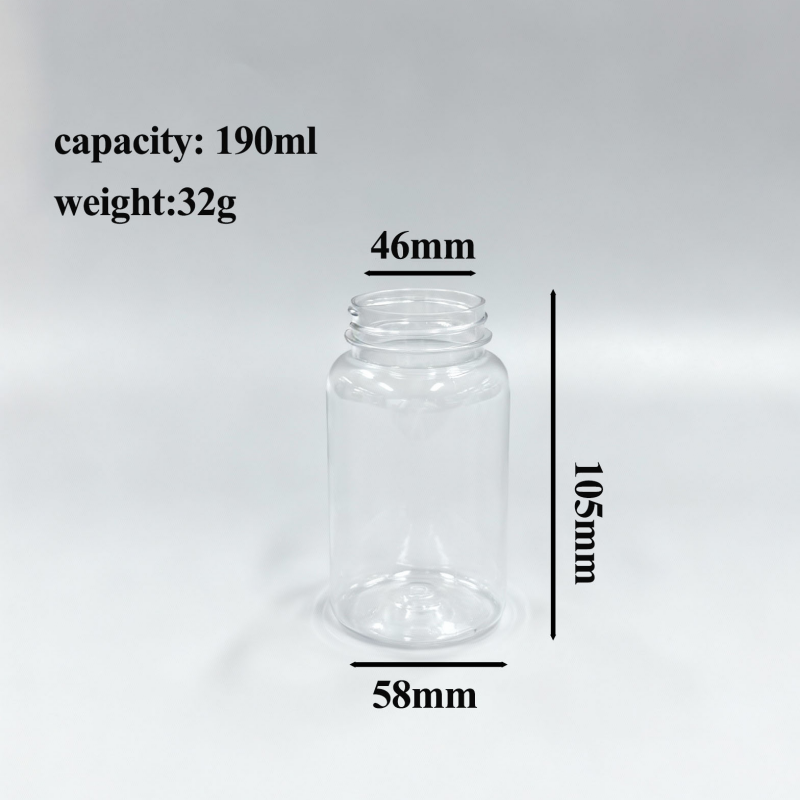 190cc PET Pill Bottle with CRC Child Resistant Cap for Vitamins and pills4.png