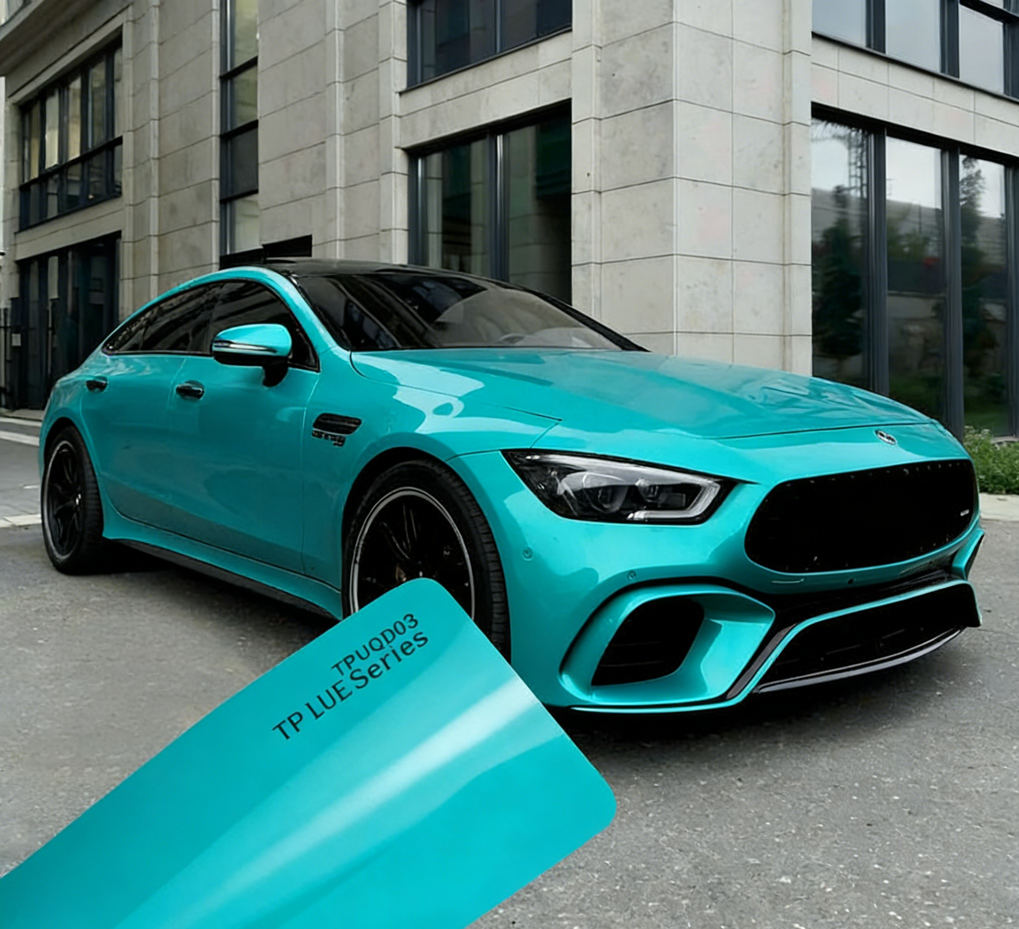 Custom color changing car wrap supports various color gradient designs.