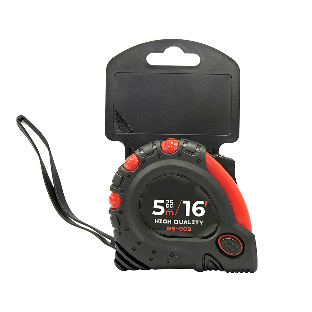 Tooljoy 5M × 25mm Dual Lock Tape Measure ABS + PVC Case Custom Logo