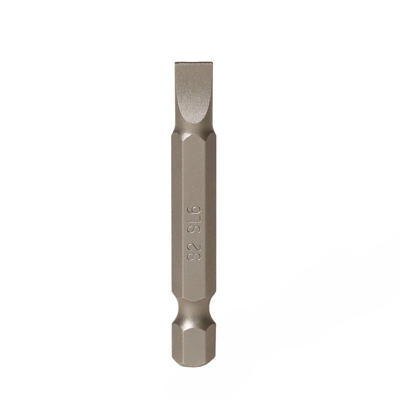 Tooljoy S2-stål skruetrækbitt med flad spids, 50 mm – ideel til vedligeholdelse af husholdningsapparater og DIY-projekter
