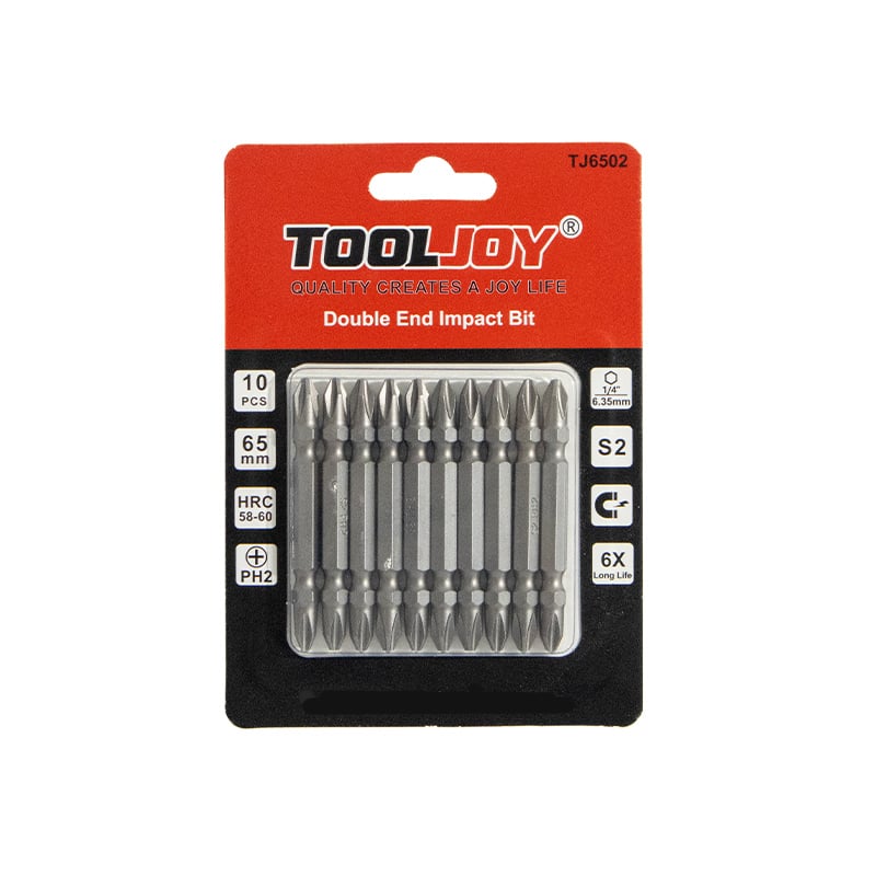 Tooljoy 65mm S2 PH2 Double End Impact Screwdriver Bits