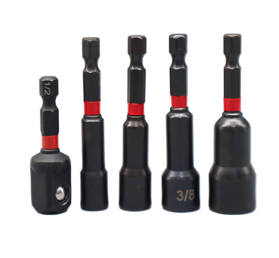 Tooljoy magnetisches Steckschlüssel-Set inklusive schwerer 3/8-Zoll-Stahlsteckschlüssel für tägliche Reparaturen und Montage von Haushaltsbeschlägen