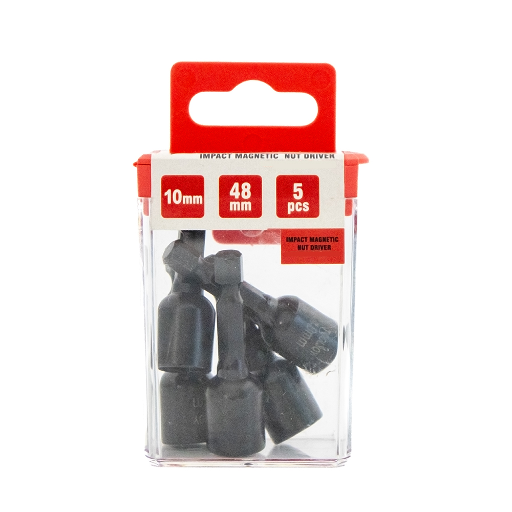 Magnetický nástrčný klíč Tooljoy o průměru 10 mm, délka 48 mm, šestihranný hřeben 1/4