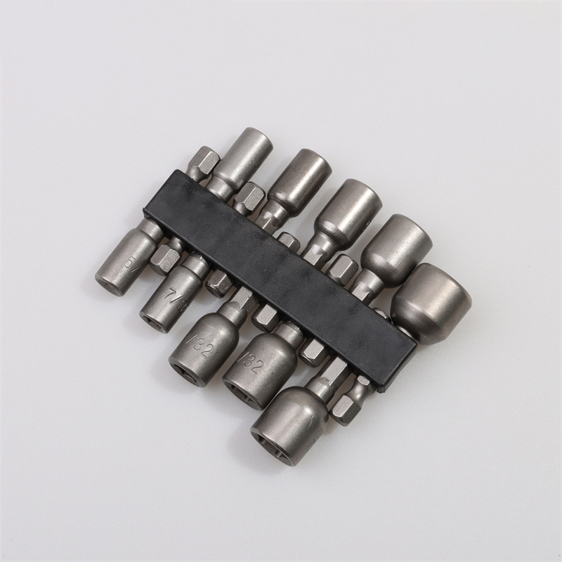 Tooljoy 10-teiliges Magnet-Nusschrauber-Bit-Set mit 1/4